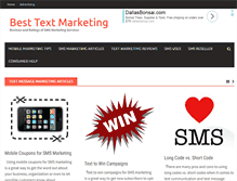 Tablet Screenshot of besttextmarketing.com